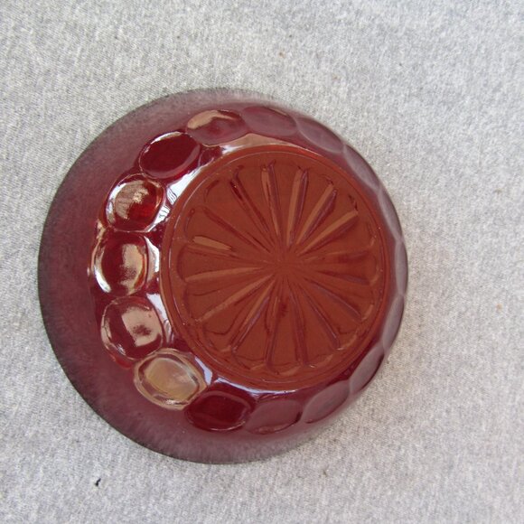 ruby red depression glass 8 oz bowls anchor hocking set of 4 (W3268) - Picture 9 of 11